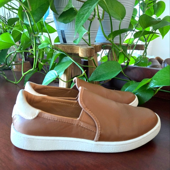 UGG Cas Leather Slip-On Sneaker in Chestnut - Picture 4 of 6